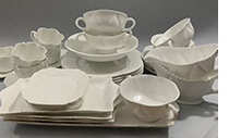 collection of Dainty White china